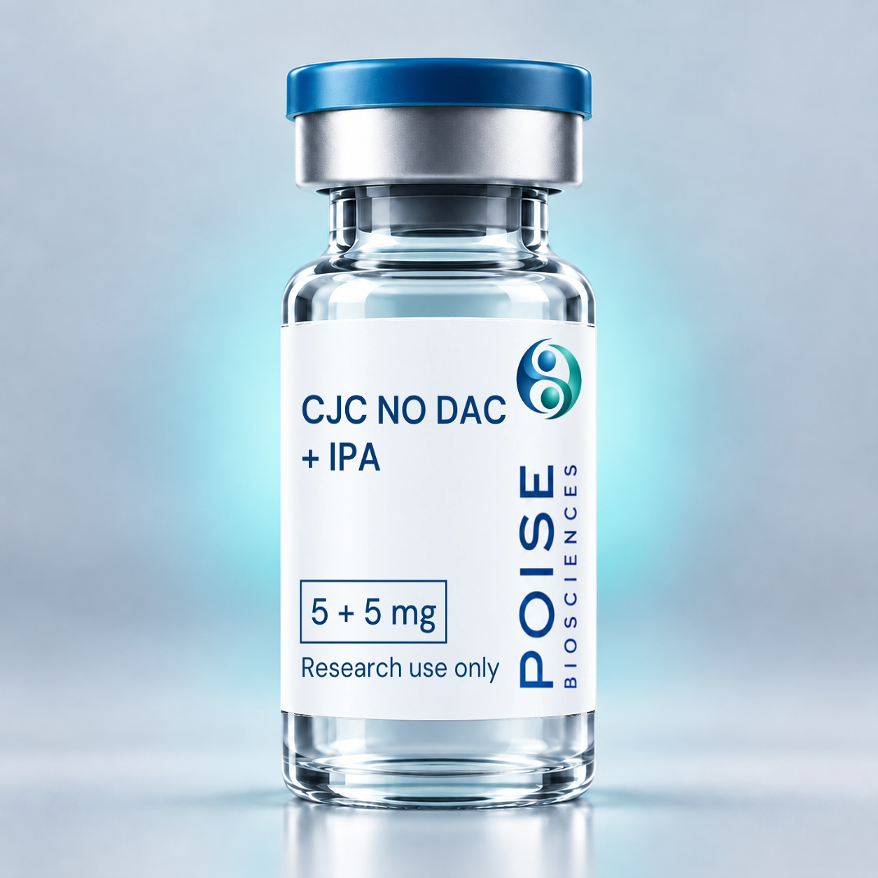 Poise Biosciences CJC NO DAC plus IPA 5 mg plus 5 mg, 10 mg total research vial