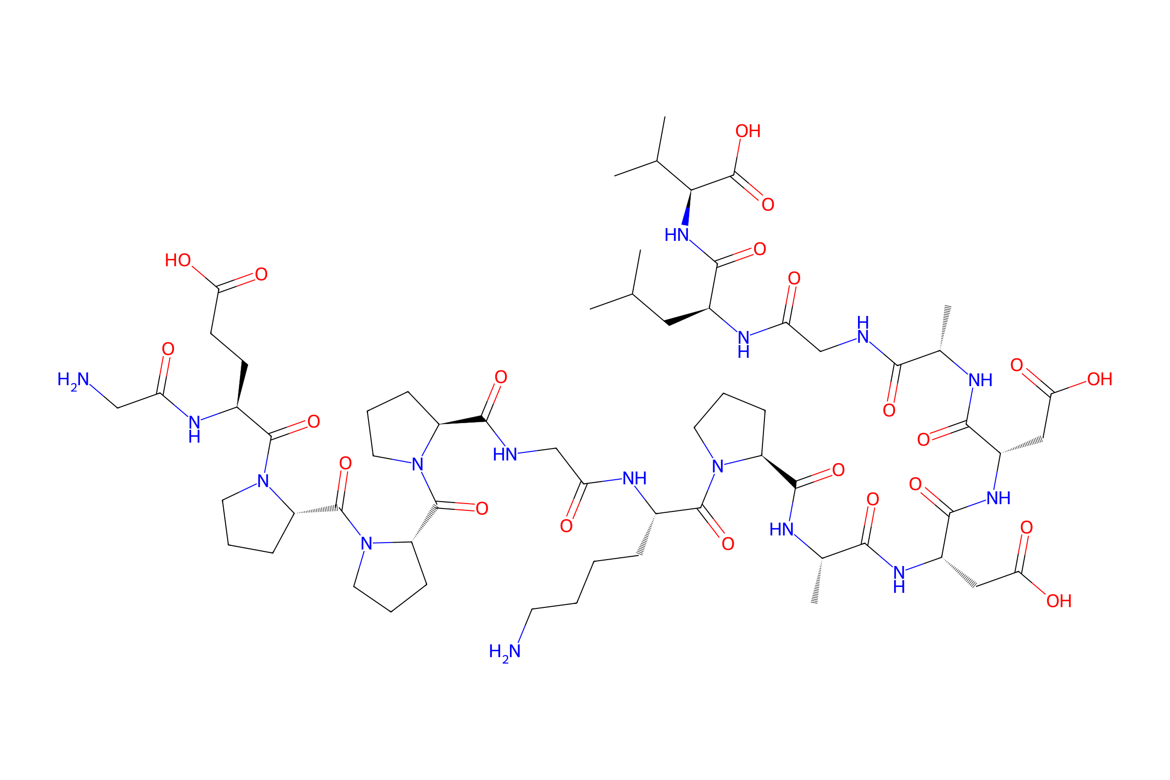 2D molecular structure of BPC-157
