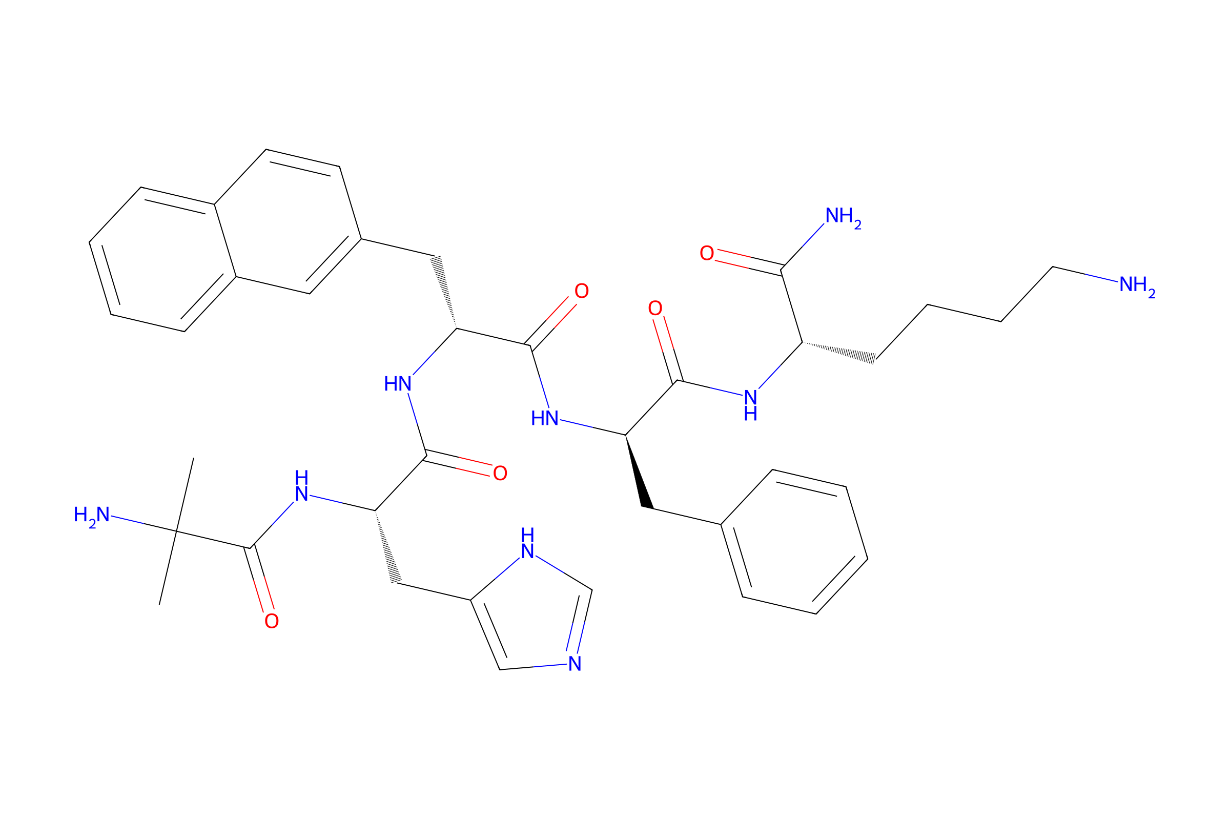 2D molecular structure of ipamorelin