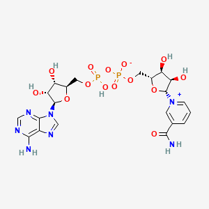 2D reference structure of NAD+ free-acid/zwitterion, PubChem CID 5892