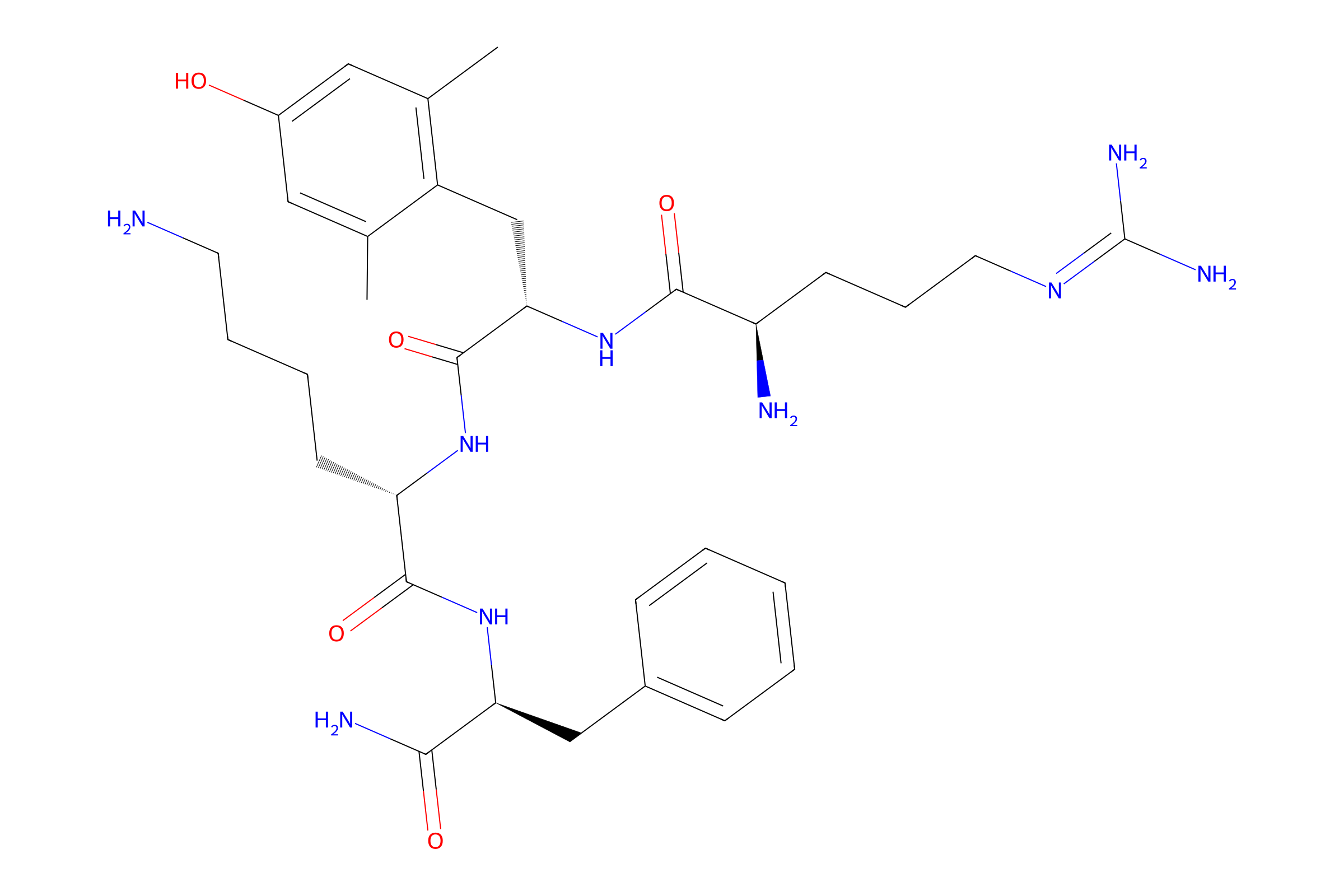 2D molecular structure of MTP-131 / SS-31